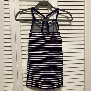 Beach House Blue And White Striped Halter Tankini Size 6